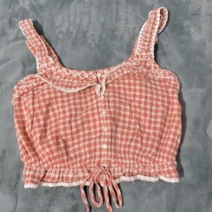 American Eagle Outfitters. Size: medium, orange and pink and white
